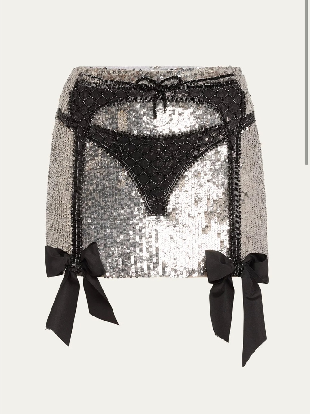 Wiederhoeft Lingerie Sequin Mini Skirt